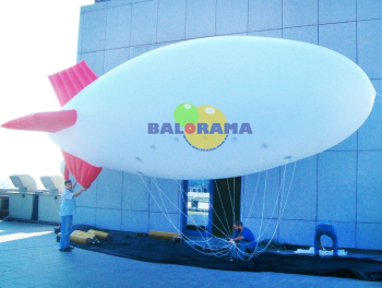 4 metre Zeplin Balon Beyaz